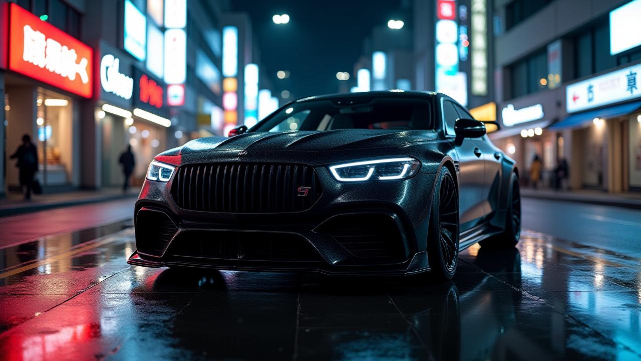 Brabus G800 Widowstar in a night city setting