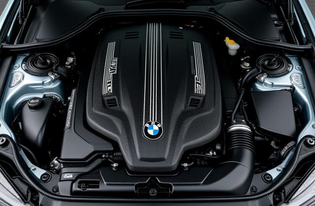 Eventuri carbon fiber bold intake system engine bay